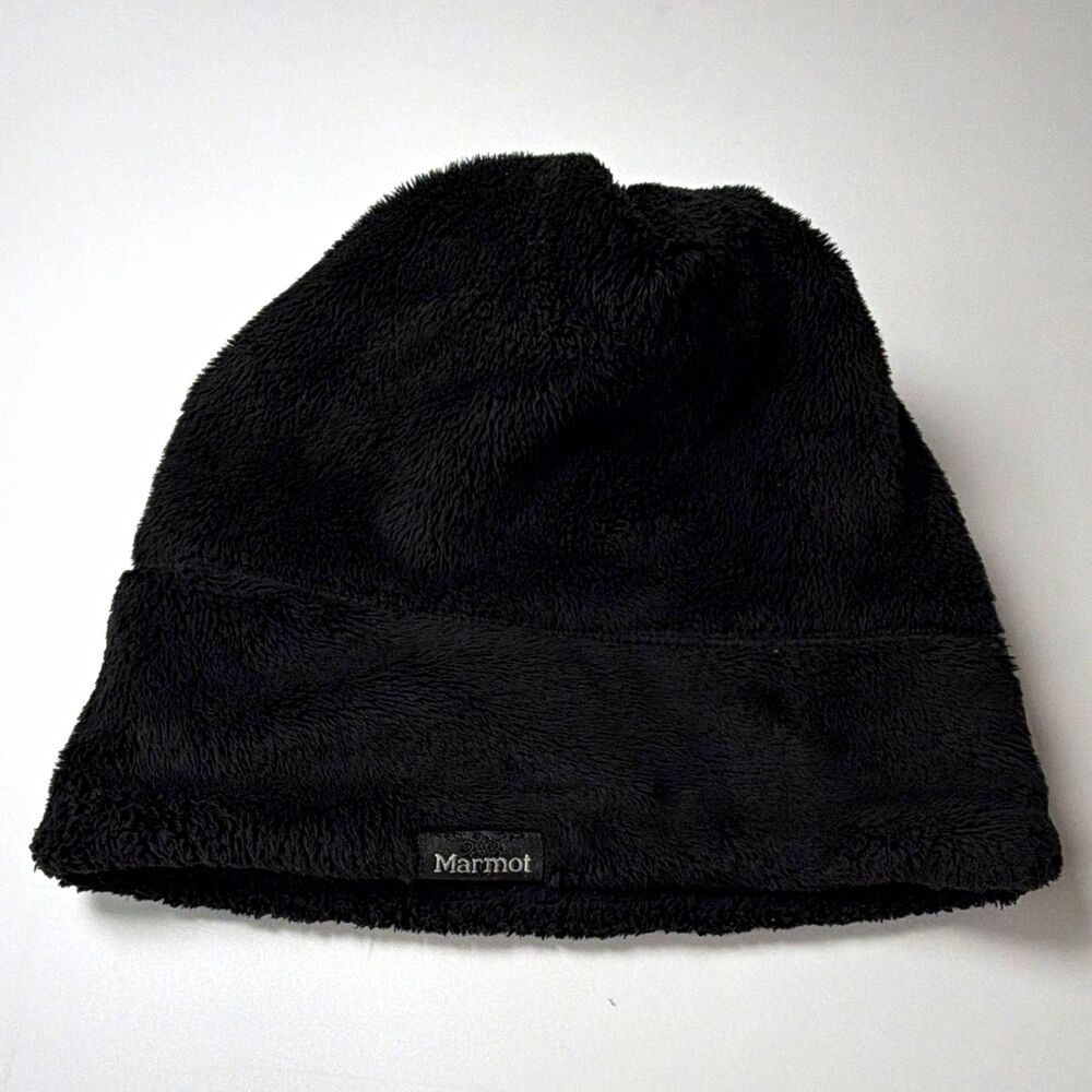 Marmot Black Solid Beanie Hat Women’s One Size Winter Ski Snow Headwear